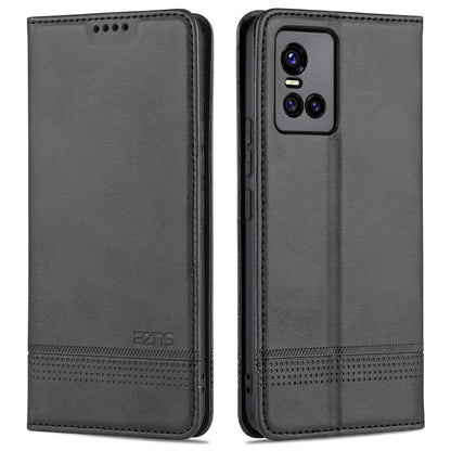 Vivo S10 Leather Wallet Case with Card Holder & Magnetic Closure