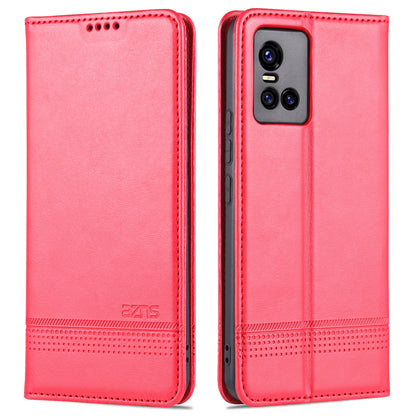 Vivo S10 Leather Wallet Case with Card Holder & Magnetic Closure