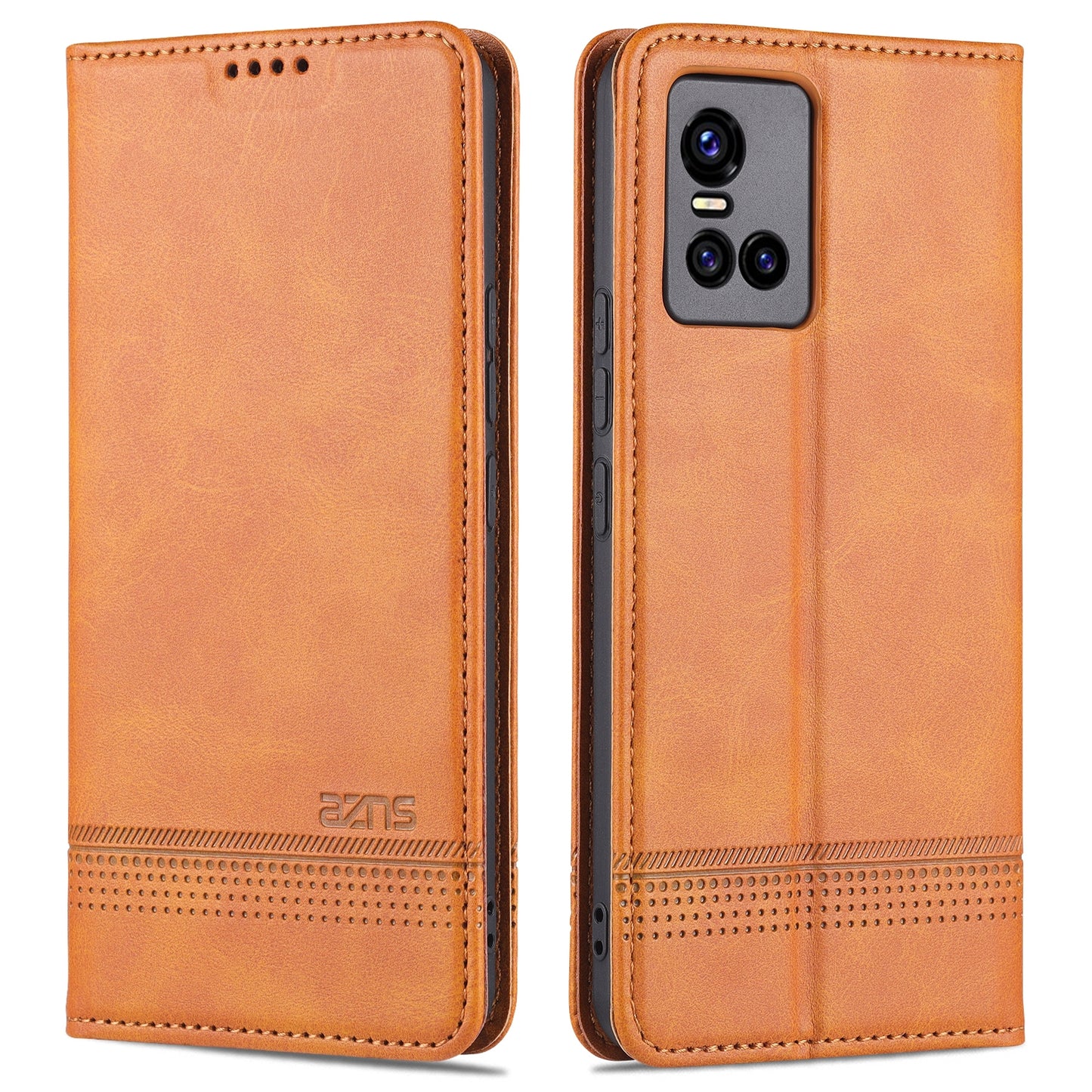 Vivo S10 Pro Leather Wallet Case with Card Holder & Magnetic Closure