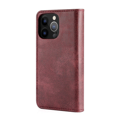 iPhone 13 Pro Leather Wallet Case - Detachable & Magnetic - Card Slots