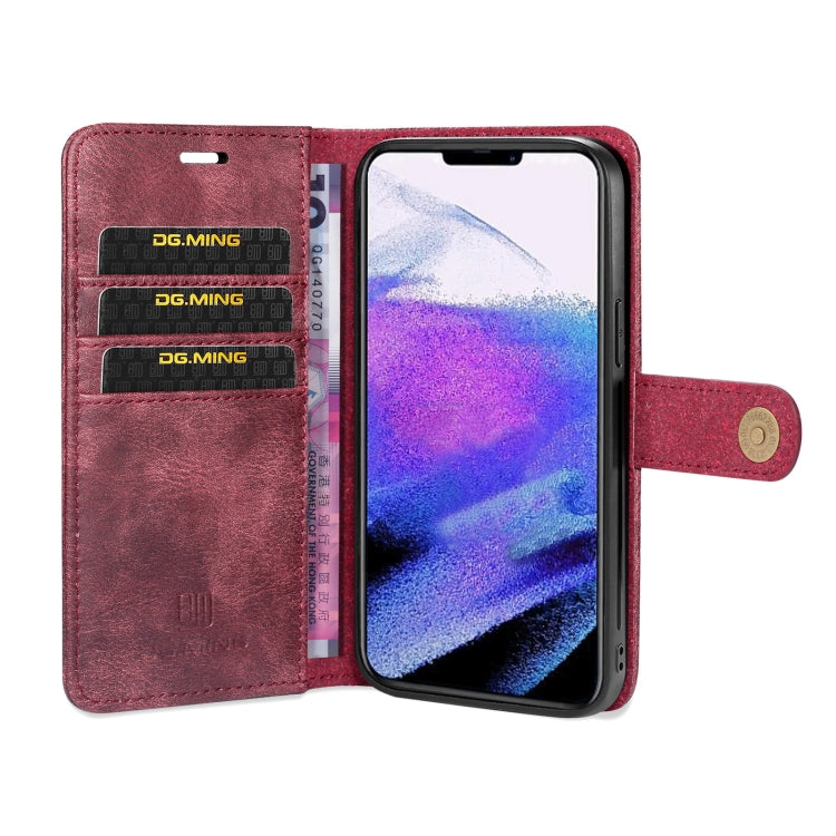 iPhone 13 Pro Leather Wallet Case - Detachable & Magnetic - Card Slots