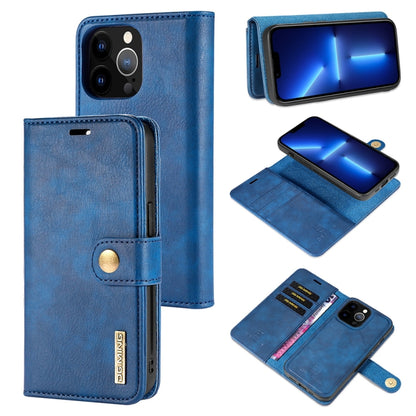 iPhone 13 Pro Leather Wallet Case - Detachable & Magnetic - Card Slots