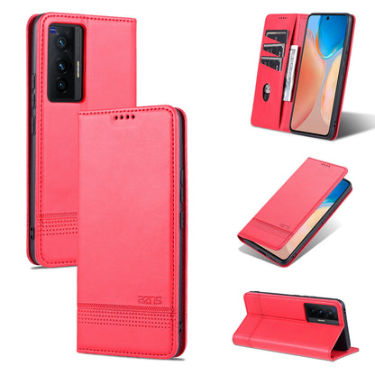 Vivo X70 Pro Leather Wallet Case with Card Holder & Magnetic Closure