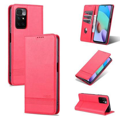 Xiaomi Redmi 10 Leather Wallet Case with Card Holder & Magnetic Closure