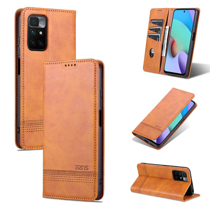 Xiaomi Redmi 10 Leather Wallet Case with Card Holder & Magnetic Closure