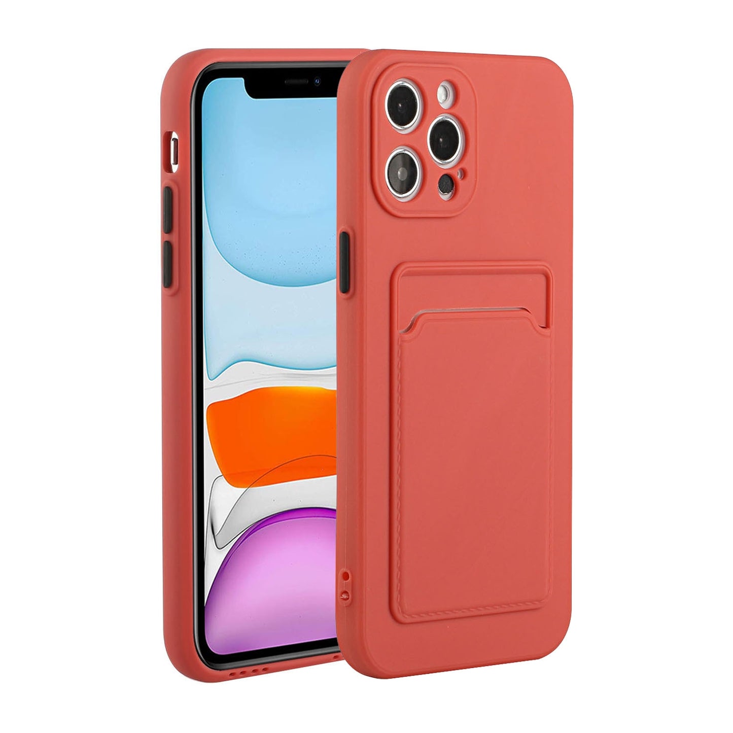 Apple iPhone 13 Pro Max Shockproof TPU Case with Card Holder - Durable & Lightweight Design