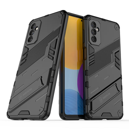 Samsung Galaxy M52 5G Shockproof Phone Case - Punk Armor 2-in-1 PC + TPU with Invisible Holder