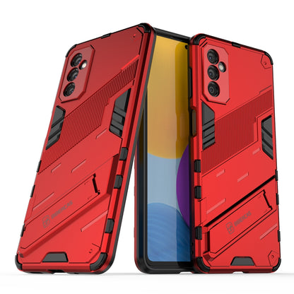 Samsung Galaxy M52 5G Shockproof Phone Case - Punk Armor 2-in-1 PC + TPU with Invisible Holder