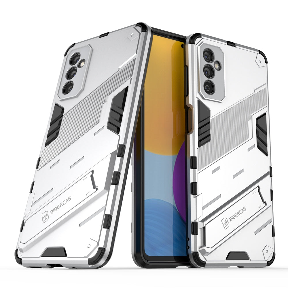 Samsung Galaxy M52 5G Shockproof Phone Case - Punk Armor 2-in-1 PC + TPU with Invisible Holder