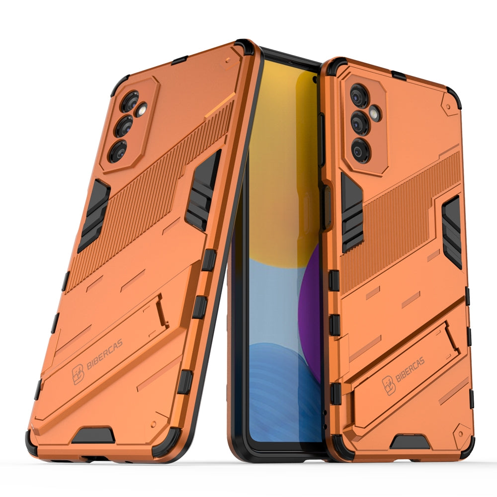 Samsung Galaxy M52 5G Shockproof Phone Case - Punk Armor 2-in-1 PC + TPU with Invisible Holder