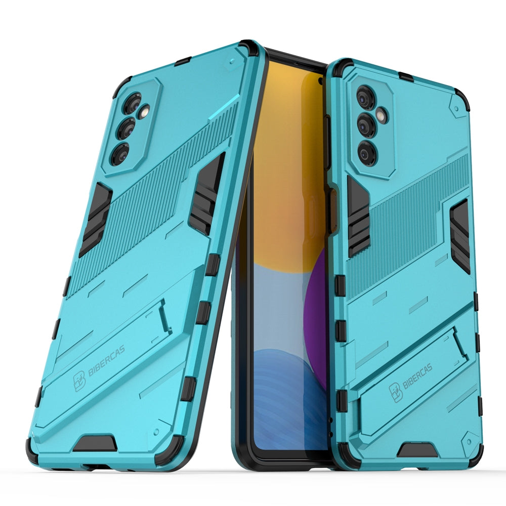 Samsung Galaxy M52 5G Shockproof Phone Case - Punk Armor 2-in-1 PC + TPU with Invisible Holder