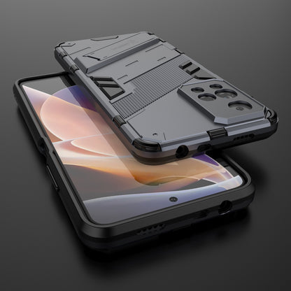 Xiaomi Redmi Note 11 Pro Shockproof Phone Case - Punk Armor 2-in-1 PC + TPU with Invisible Holder