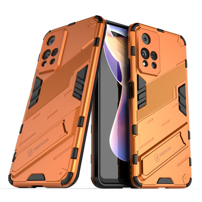 Xiaomi Redmi Note 11 Pro Shockproof Phone Case - Punk Armor 2-in-1 PC + TPU with Invisible Holder