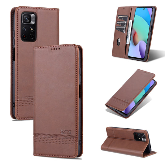 Xiaomi Redmi Note 11 Leather Wallet Case with Card Holder & Magnetic Closure