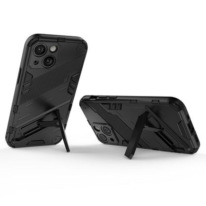 iPhone 13 mini Shockproof Phone Case - Punk Armor 2-in-1 PC + TPU with Invisible Holder