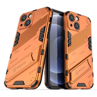 iPhone 13 mini Shockproof Phone Case - Punk Armor 2-in-1 PC + TPU with Invisible Holder