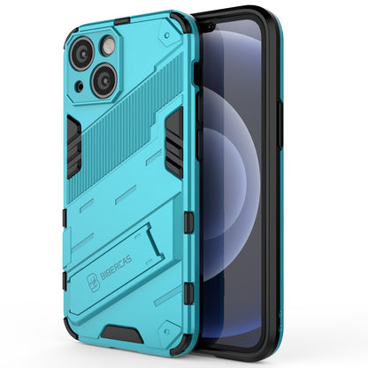 iPhone 13 mini Shockproof Phone Case - Punk Armor 2-in-1 PC + TPU with Invisible Holder