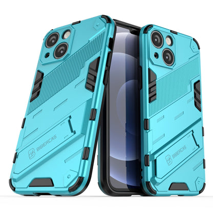 iPhone 13 mini Shockproof Phone Case - Punk Armor 2-in-1 PC + TPU with Invisible Holder