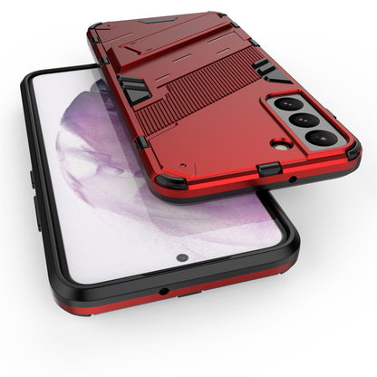 Samsung Galaxy S22+ 5G Shockproof Phone Case - Punk Armor 2-in-1 PC + TPU with Invisible Holder