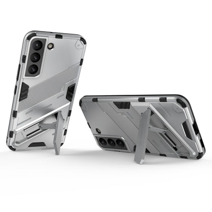 Samsung Galaxy S22 5G Shockproof Phone Case - Punk Armor 2-in-1 PC + TPU with Invisible Holder