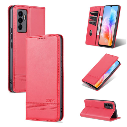 Vivo S10e/V23e Leather Wallet Case with Card Holder & Magnetic Closure