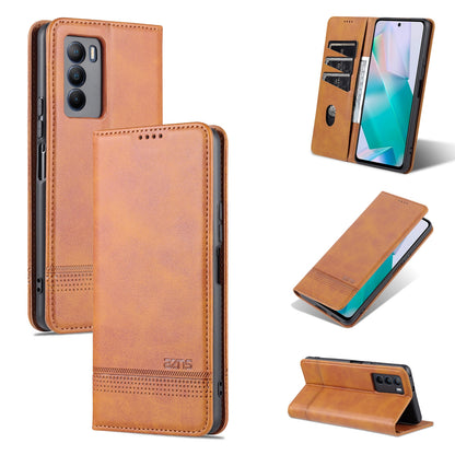 Vivo T1 Leather Wallet Case with Card Holder & Magnetic Closure