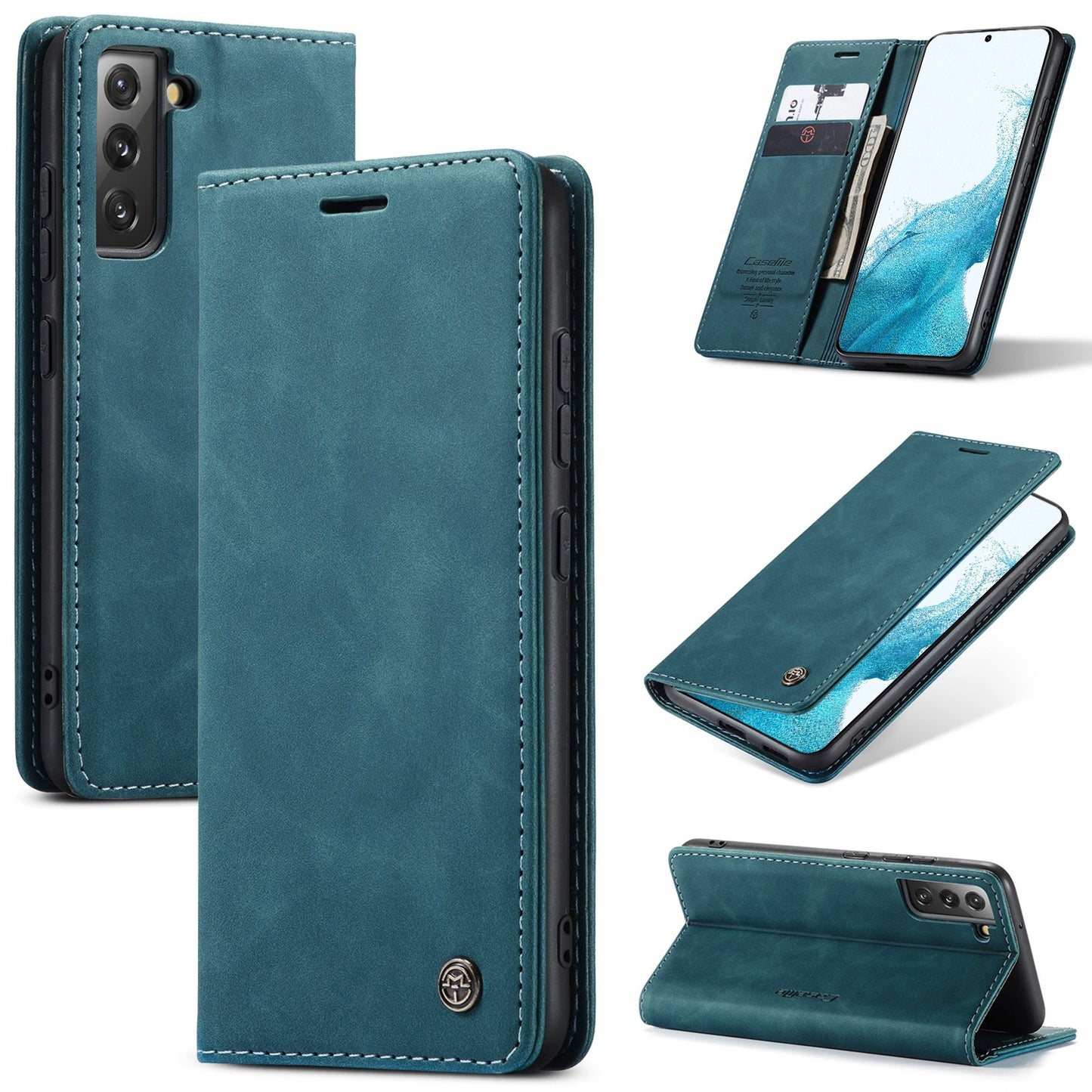 Samsung Galaxy S22+ 5G Flip Leather Wallet Case - Card Holder & Stand, Stylish Design