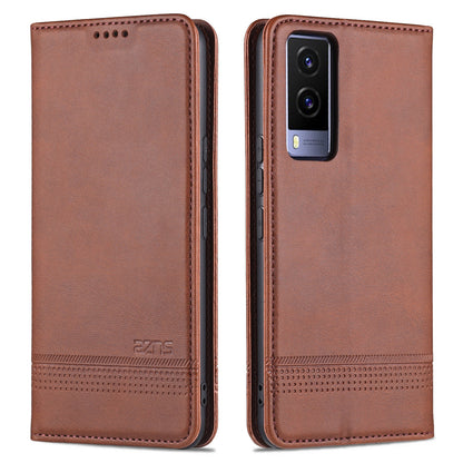 Vivo Y71t/V21e 5G Leather Wallet Case with Card Holder & Magnetic Closure