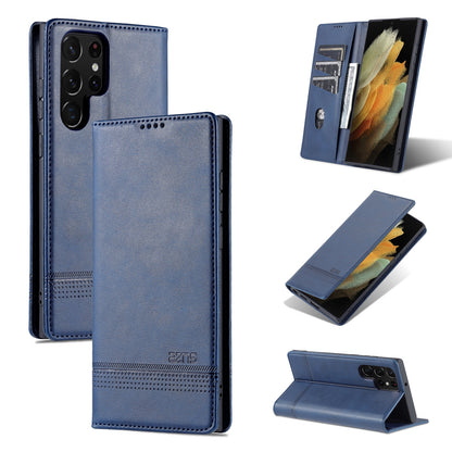 Samsung Galaxy S22 Ultra 5G Leather Wallet Case with Card Holder & Magnetic Closure