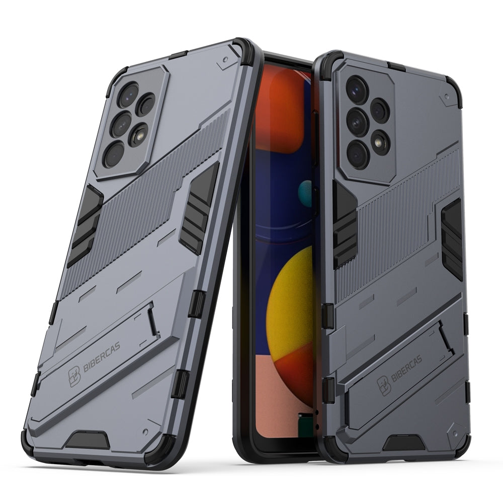 Samsung Galaxy A33 5G Shockproof Phone Case - Punk Armor 2-in-1 PC + TPU with Invisible Holder