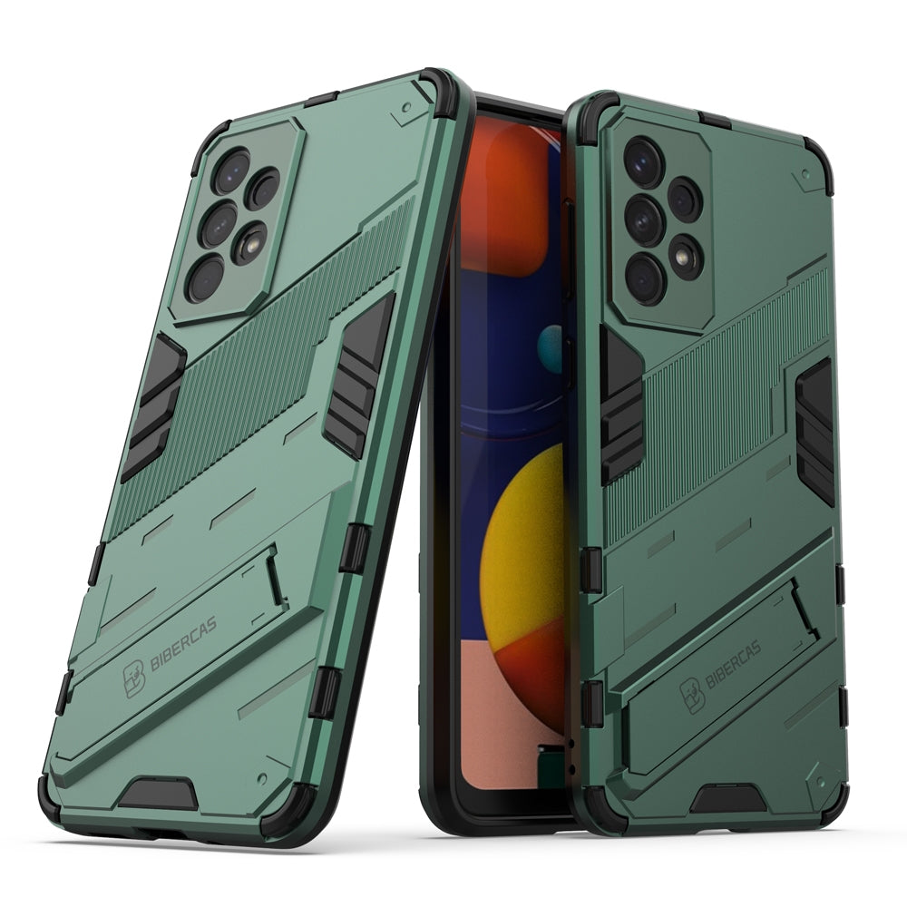 Samsung Galaxy A33 5G Shockproof Phone Case - Punk Armor 2-in-1 PC + TPU with Invisible Holder