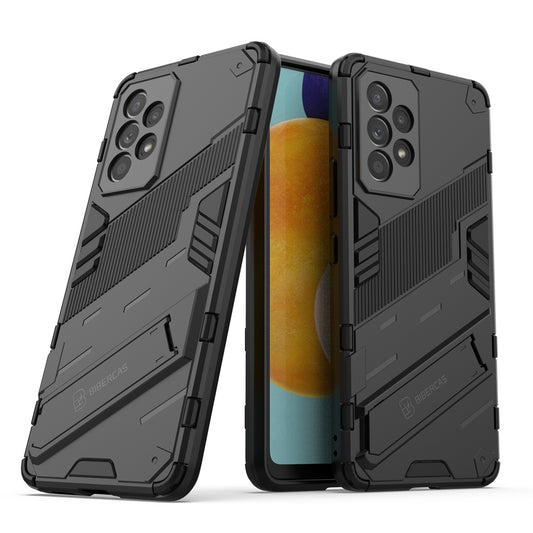 Samsung Galaxy A53 5G Shockproof Phone Case - Punk Armor 2-in-1 PC + TPU with Invisible Holder