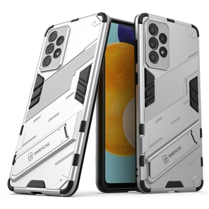 Samsung Galaxy A73 5G Shockproof Phone Case - Punk Armor 2-in-1 PC + TPU with Invisible Holder