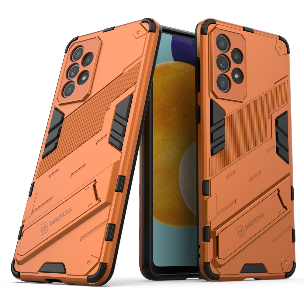 Samsung Galaxy A73 5G Shockproof Phone Case - Punk Armor 2-in-1 PC + TPU with Invisible Holder