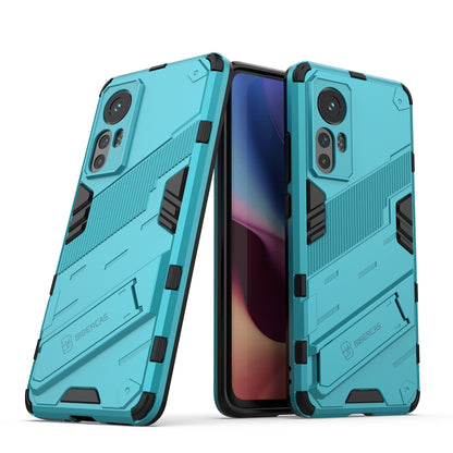 Xiaomi Mi 12 Shockproof Phone Case - Punk Armor 2-in-1 PC + TPU with Invisible Holder