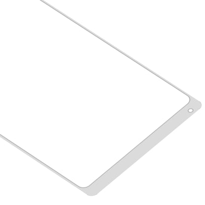 Xiaomi Mi Mix 2 Front Screen Outer Glass Lens with OCA Adhesive - Replacement Part (White)