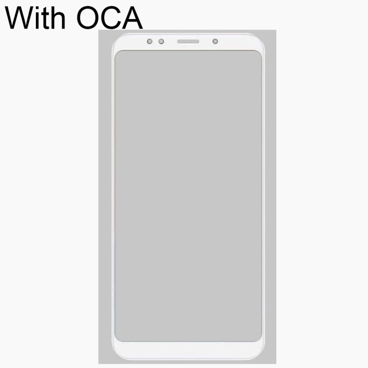 Xiaomi Redmi Note 5 Front Outer Glass Lens Replacement with OCA Adhesive (White) - Quality Tested