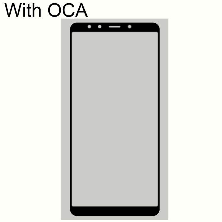Xiaomi Mi 6X / A2 Front Screen Outer Glass Lens with OCA Adhesive - Replacement (Black)