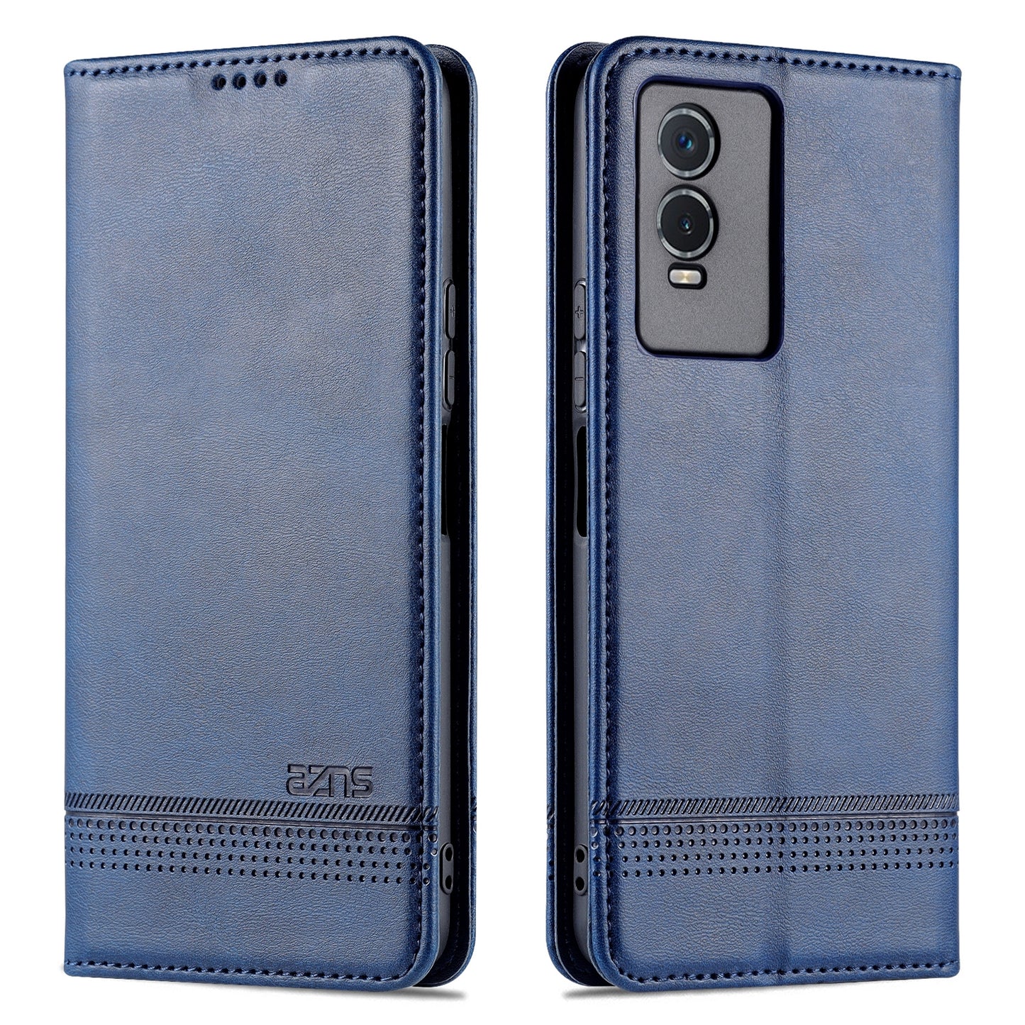 Vivo Y76s/Y74s Leather Wallet Case with Card Holder & Magnetic Closure