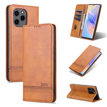 Honor 60 SE Leather Wallet Case with Card Holder & Magnetic Closure