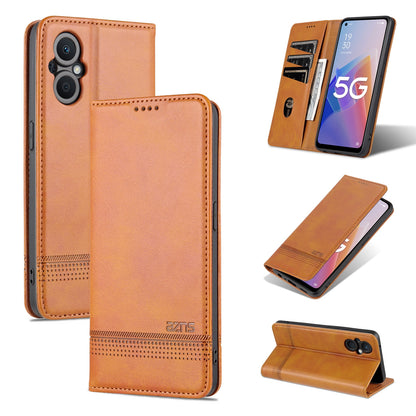 OPPO A96 5G/Reno7 Z 5G Leather Wallet Case with Card Holder & Magnetic Closure