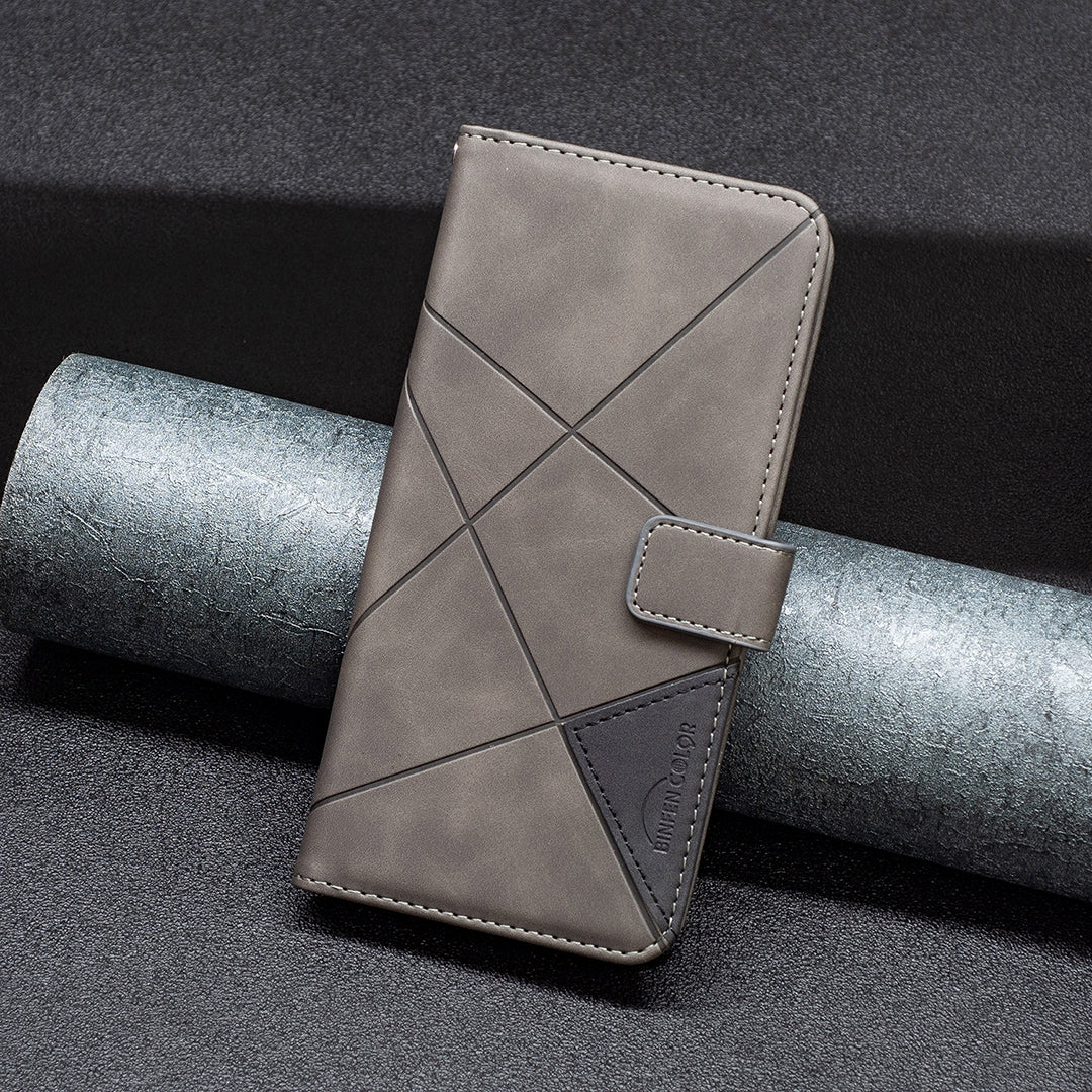 Infinix Zero X Neo Rhombus Texture Leather Phone Case with Magnetic Buckle and Card Holder