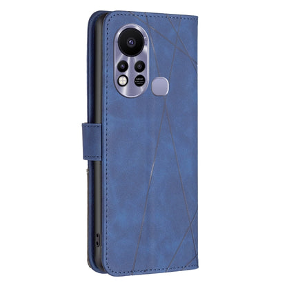 Infinix Hot 11s NFC Rhombus Texture Leather Phone Case with Magnetic Buckle and Card Holder