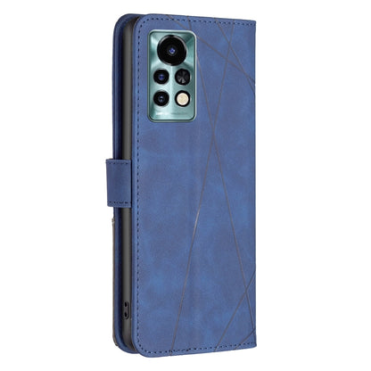 Infinix Note 11 Pro Rhombus Texture Leather Phone Case with Magnetic Buckle and Card Holder