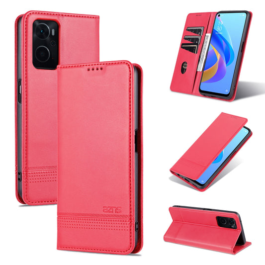 OPPO K10/A96 4G/Realme 9i Leather Wallet Case with Card Holder & Magnetic Closure