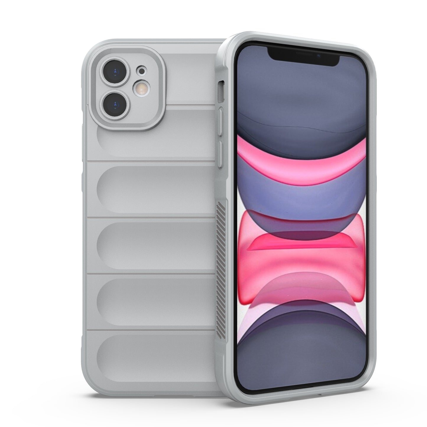 iPhone 11 Magic Shield TPU + Flannel Phone Case - Stylish, Durable, and Lightweight Protection