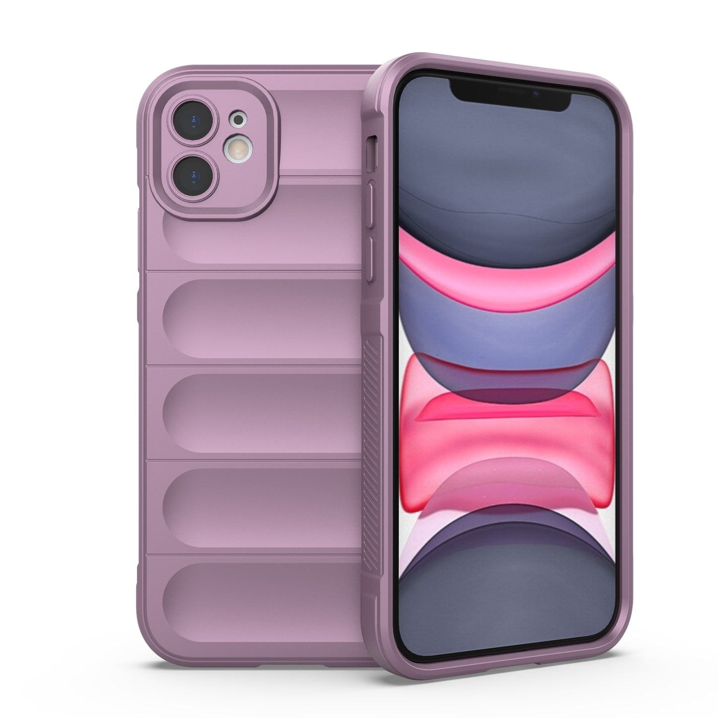 iPhone 11 Magic Shield TPU + Flannel Phone Case - Stylish, Durable, and Lightweight Protection