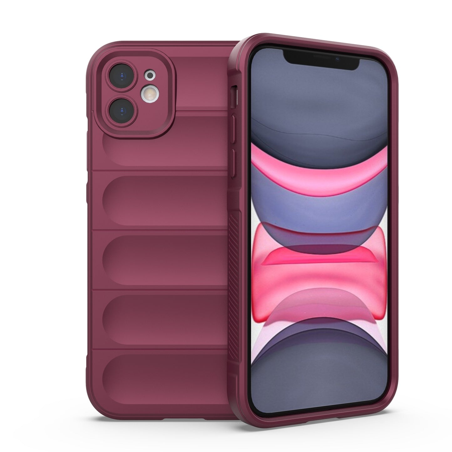 iPhone 11 Magic Shield TPU + Flannel Phone Case - Stylish, Durable, and Lightweight Protection