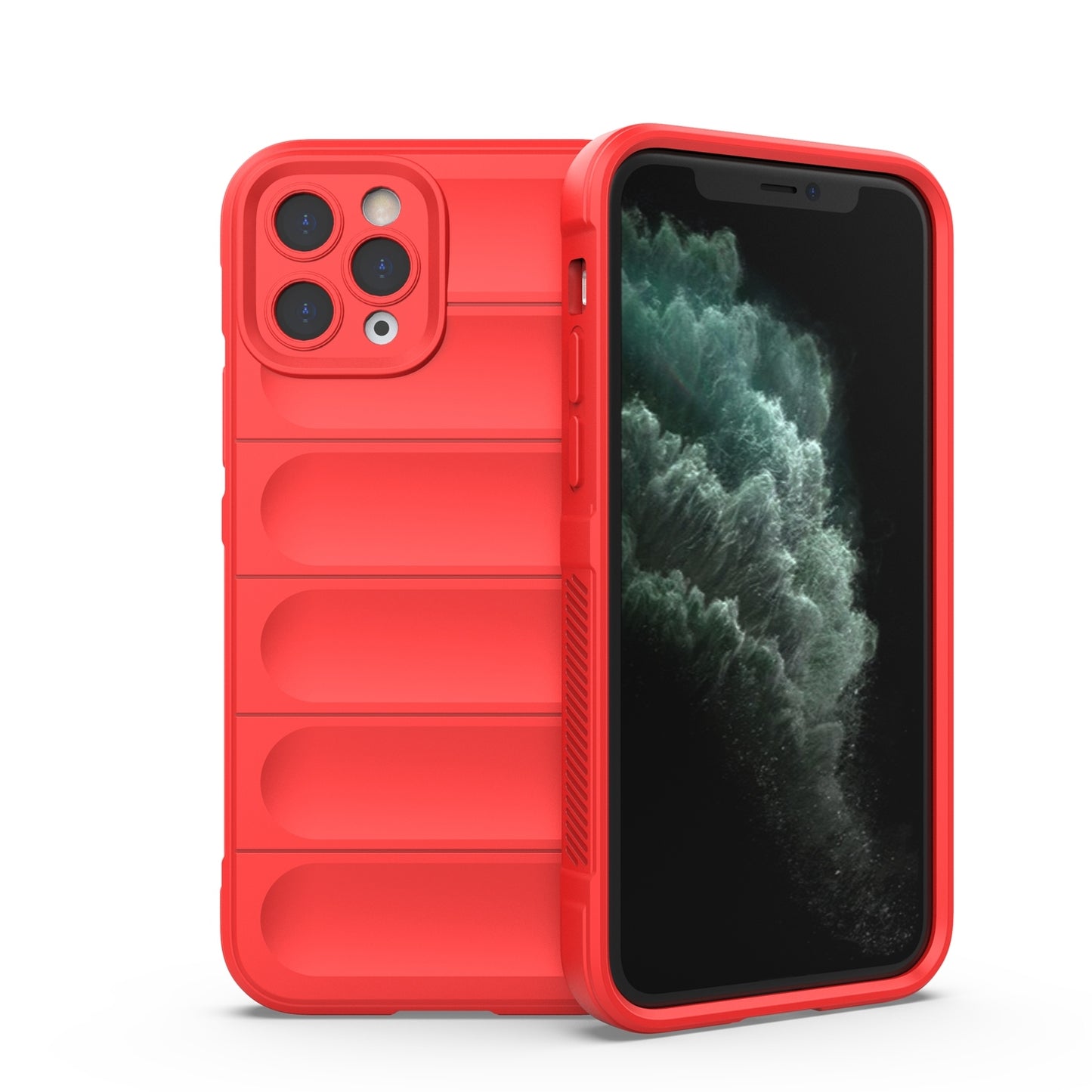 iPhone 11 Pro Max Magic Shield TPU + Flannel Phone Case - Stylish, Durable, and Lightweight Protection