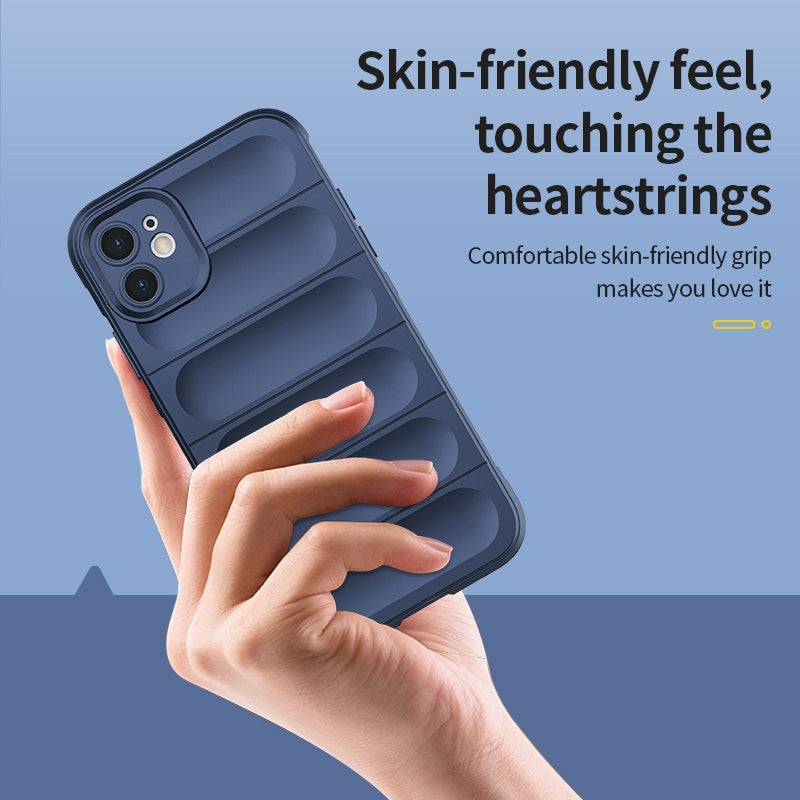 iPhone 11 Pro Max Magic Shield TPU + Flannel Phone Case - Stylish, Durable, and Lightweight Protection